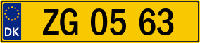 Trailer License Plate